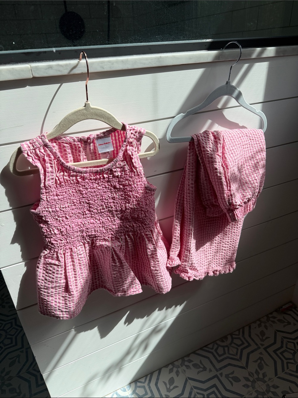 NWOT Hanna Andersson Gingham Matching Set - size 5